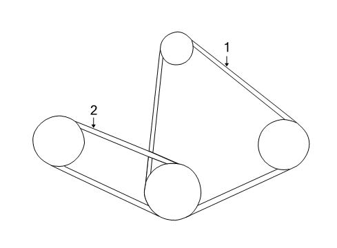 2003 Toyota Camry Belts & Pulleys Diagram