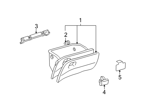 2002 Toyota Prius Glove Box Diagram