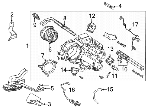 2025 Toyota Land Cruiser A/C Evaporator Diagram