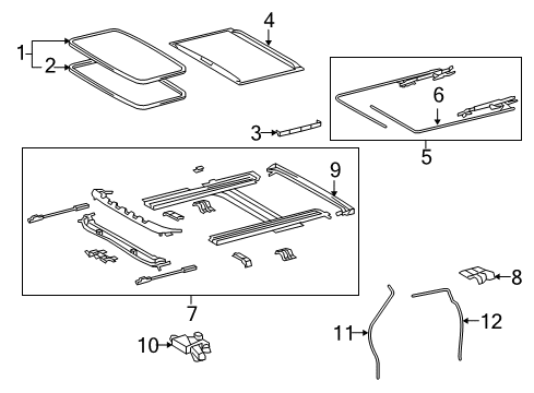 2016 Toyota Sequoia Sunroof Diagram 2 - Thumbnail
