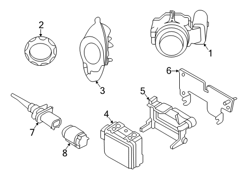 2025 Toyota GR Supra Bumper & Components - Front Diagram 3 - Thumbnail