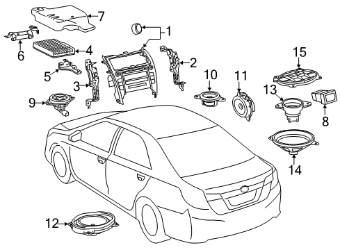 2012 Toyota Camry Sound System Diagram