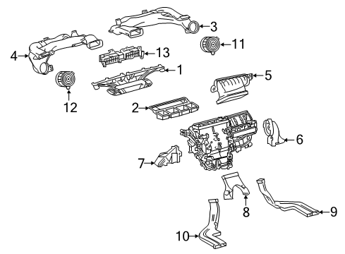 2018 Toyota Corolla iM Ducts Diagram
