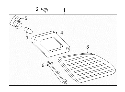 2000 Toyota Avalon Backup Lamps Diagram