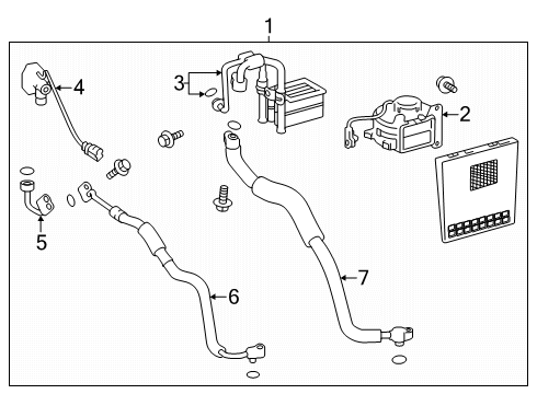 2025 Toyota Land Cruiser A/C Evaporator Components Diagram