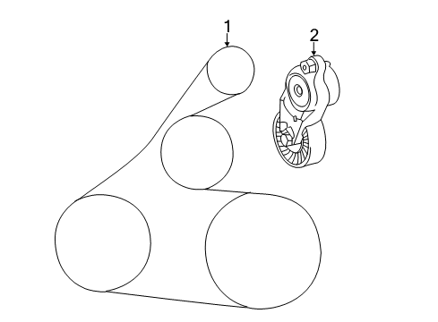 2016 Toyota Camry Belts & Pulleys Diagram