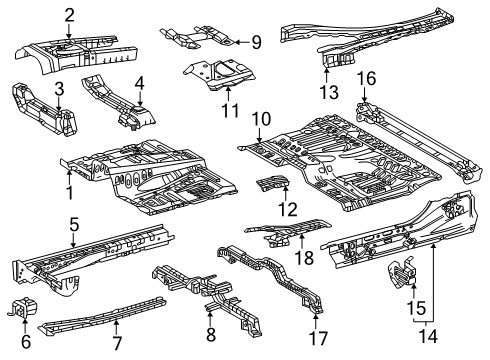 2025 Toyota Tacoma Floor Diagram