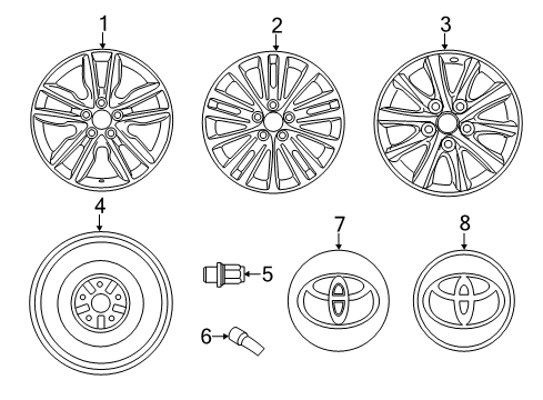 2013 Toyota Avalon Wheels Diagram
