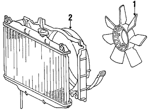 1986 Toyota Celica Cooling Fan Diagram 2 - Thumbnail