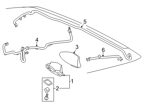 2023 Toyota RAV4 Prime Antenna & Radio Diagram