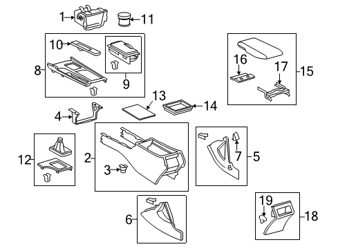 2010 Toyota Camry Console Diagram
