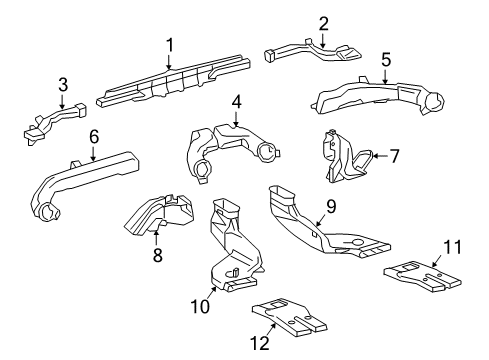 2020 Toyota Tacoma Ducts Diagram