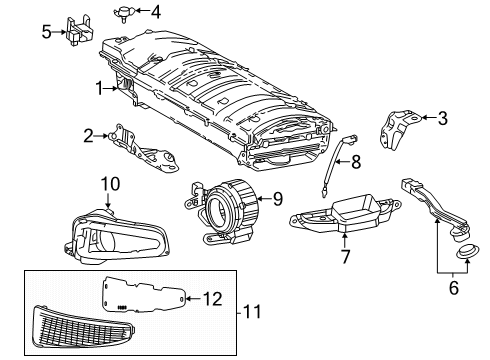 2025 Toyota Camry BATTERY ASSY, HEV SU Diagram for G9510-33132