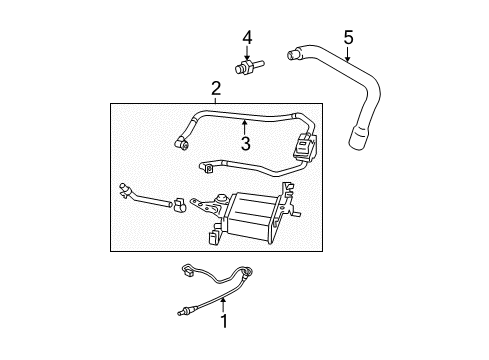 2005 Toyota Matrix Emission Components Diagram