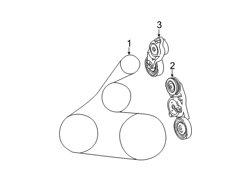 2011 Toyota Camry Belts & Pulleys Diagram