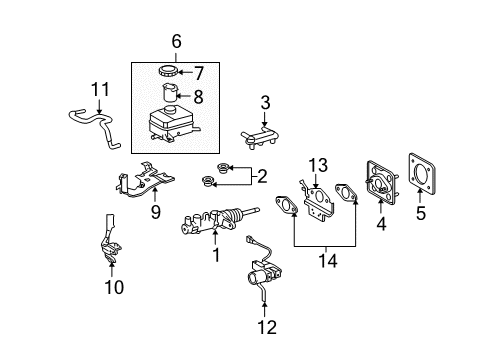 2006 Toyota Highlander Dash Panel Components - Body Diagram 3 - Thumbnail