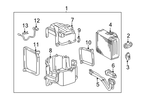 2002 Toyota Tundra Blower Motor & Fan Diagram 2 - Thumbnail