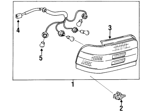 1994 Toyota Corolla Tail Lamps Diagram
