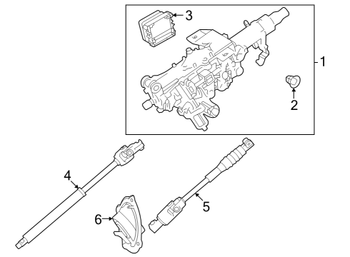 2025 Toyota Sequoia Steering Column Assembly Diagram