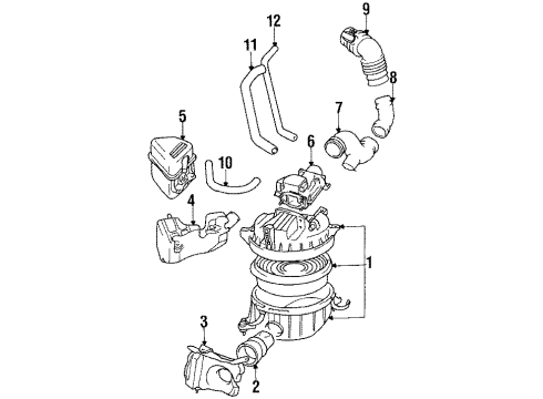 1994 Toyota Pickup Oxygen Sensor Diagram for 89465-39485