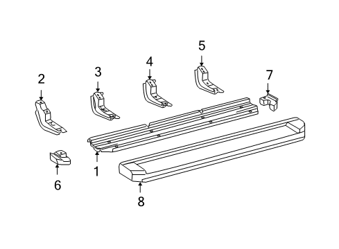2009 Toyota Tundra Exterior Trim - Cab Diagram