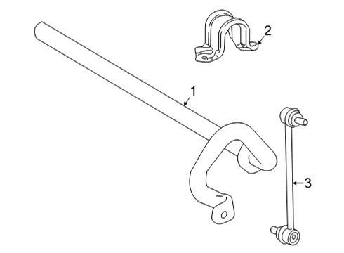 2024 Toyota Sienna Stabilizer Bar & Components Diagram 2 - Thumbnail
