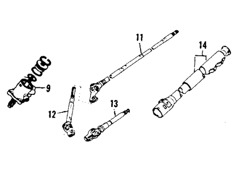 1985 Toyota Celica Steering Column & Wheel Diagram 2 - Thumbnail