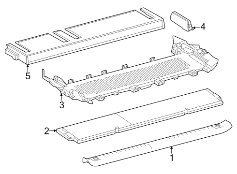 2025 Toyota Sequoia Interior Trim - Rear Body Diagram