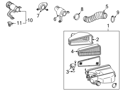 2009 Toyota FJ Cruiser Filters Diagram