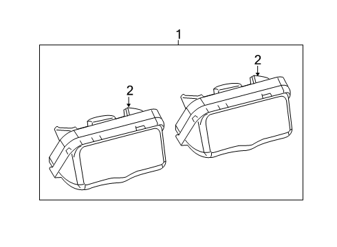 2024 Toyota RAV4 Prime License Lamps Diagram