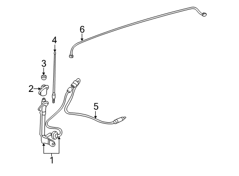 2004 Toyota Highlander Antenna & Radio Diagram
