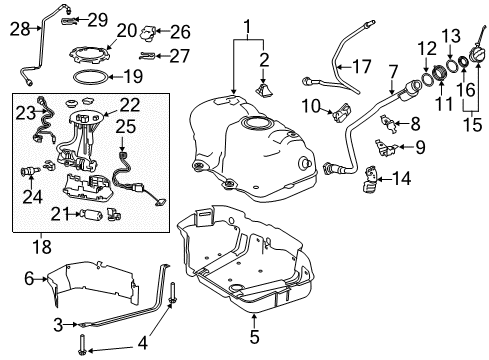 2020 Toyota Camry Senders Diagram