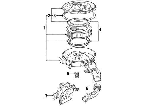 1985 Toyota Celica Air Inlet - Air Diagram 2 - Thumbnail