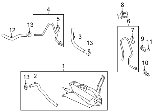 2012 Toyota Highlander Trans Oil Cooler Diagram