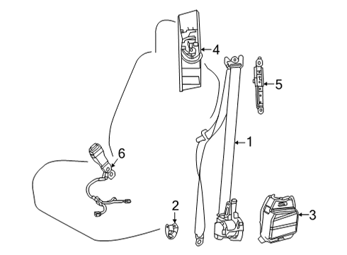 2019 Toyota Mirai Plate Sub-Assembly, Front Side Member Diagram for 73024-33030-C1