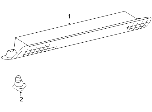 2024 Toyota 4Runner High Mount Lamps Diagram