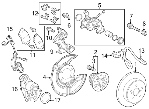 2025 Toyota Corolla Rear Brakes Diagram 2 - Thumbnail