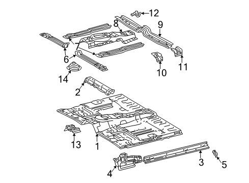 2006 Toyota Sequoia Floor Diagram