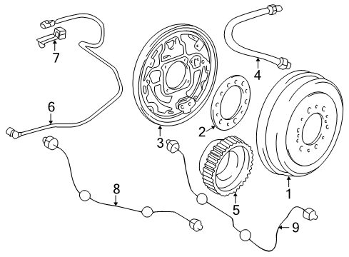 1999 Toyota 4Runner Rear Brakes Diagram