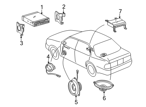 2000 Toyota Camry Sound System Diagram