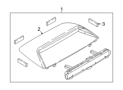 2018 Toyota Yaris iA High Mount Lamps Diagram