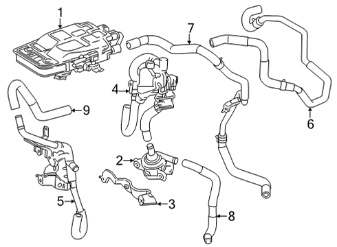 2025 Toyota Mirai Heater Components Diagram