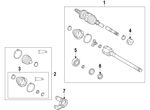 2015 Toyota RAV4 Front Axle Diagram