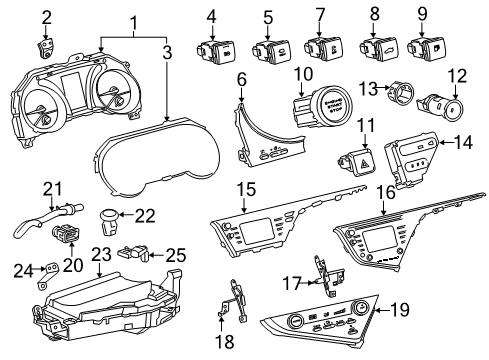 2018 Toyota Camry Switches Diagram