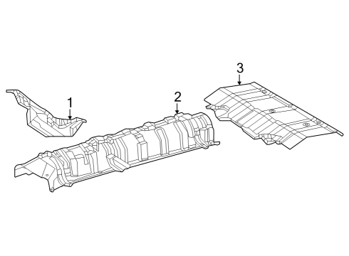 2025 Toyota RAV4 Heat Shields Diagram