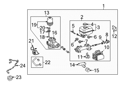 2024 Toyota 4Runner ABS Components Diagram