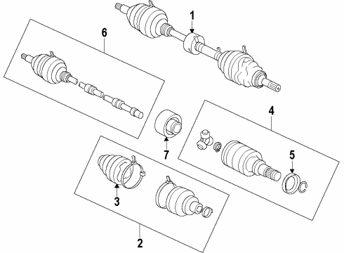 2013 Scion xD Front Axle Diagram