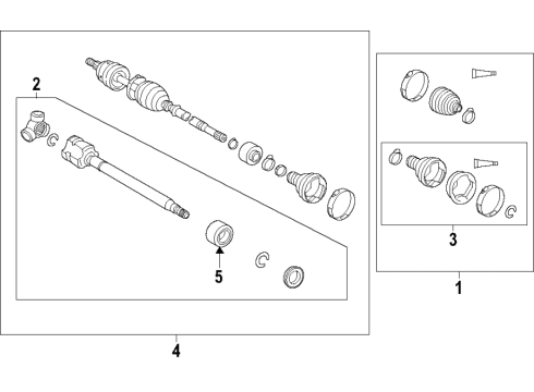 2024 Toyota Sienna Front Axle Diagram