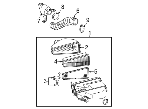 2007 Toyota 4Runner Air Intake Diagram