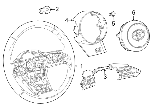 2025 Toyota GR Corolla Steering Wheel Diagram
